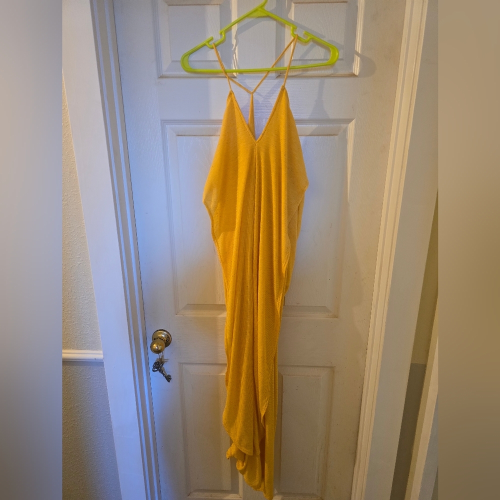 #188 Free People Beach Yellow Dress